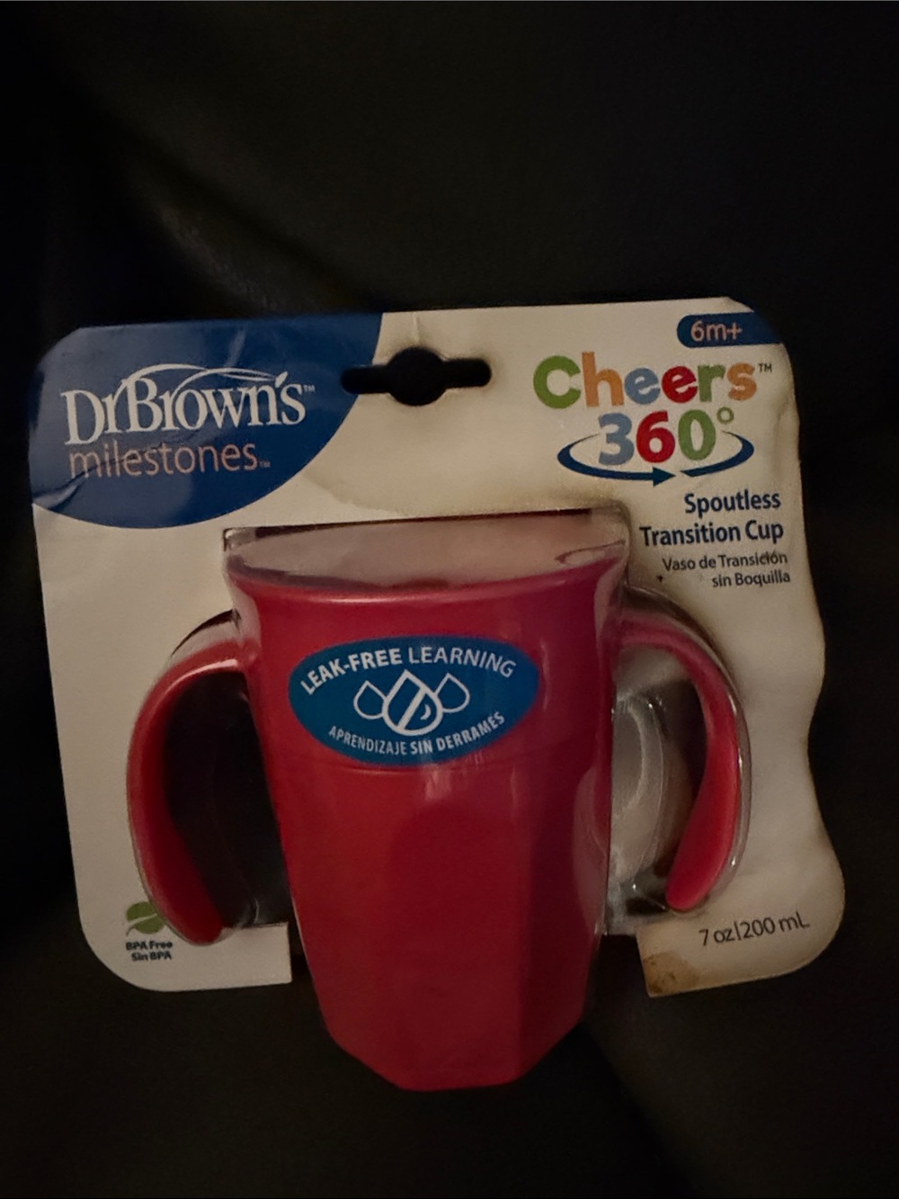 Dr. Brown's Cheers 360° Spoutless Transition Cup - Pink